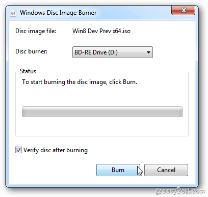 „Windows“ disko vaizdo įrašymo įrenginys
