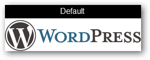 numatytasis "WordPress" logotipas