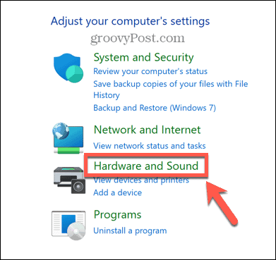 Windows techninė įranga ir garsas