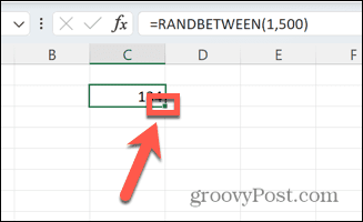 excel vilkimo rankena