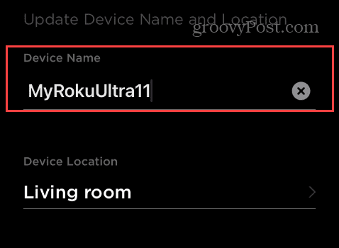 Pakeiskite savo Roku pavadinimą