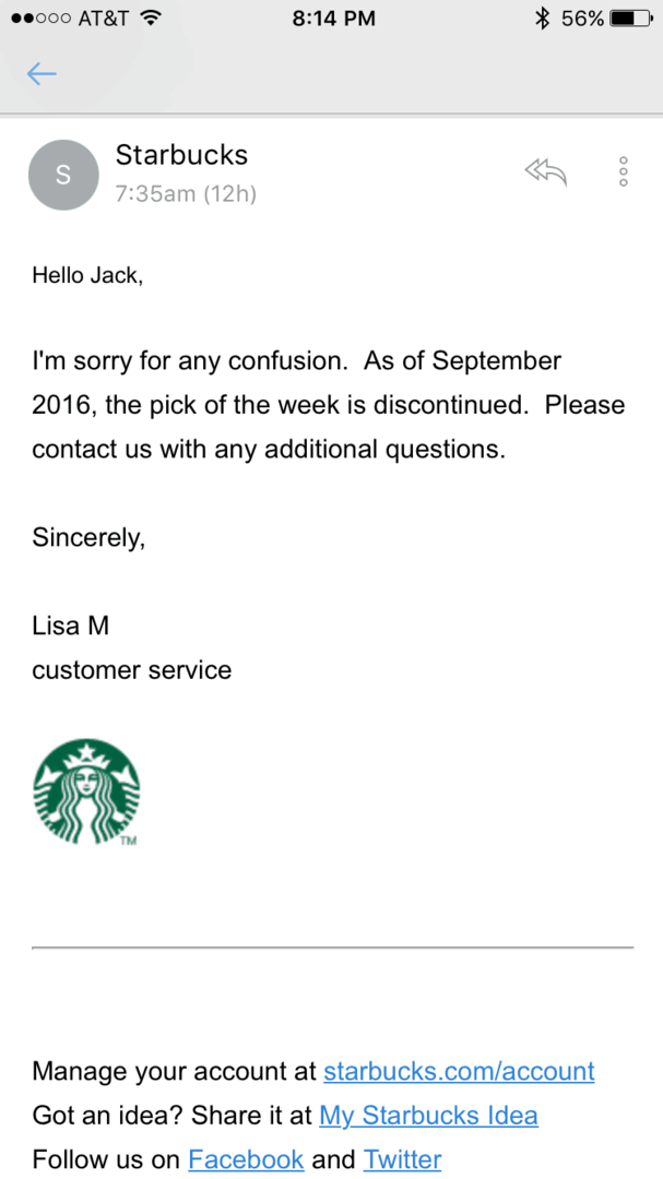 „Starbucks“ nemokamos programos nutrauktos