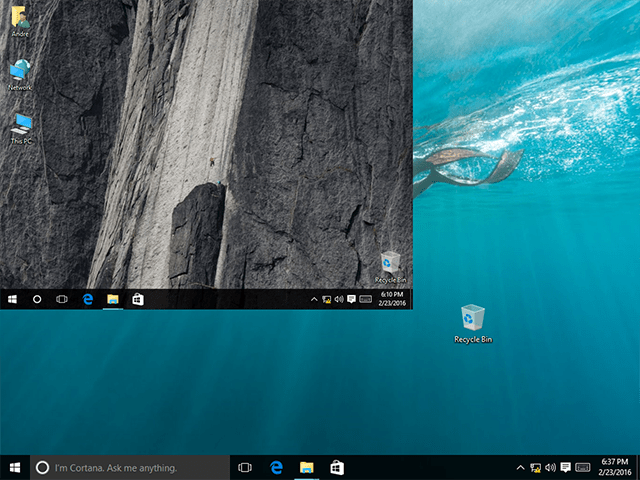 Sustabdykite „Windows 10“ darbalaukio piktogramų keitimąsi vieta atnaujinus ekraną