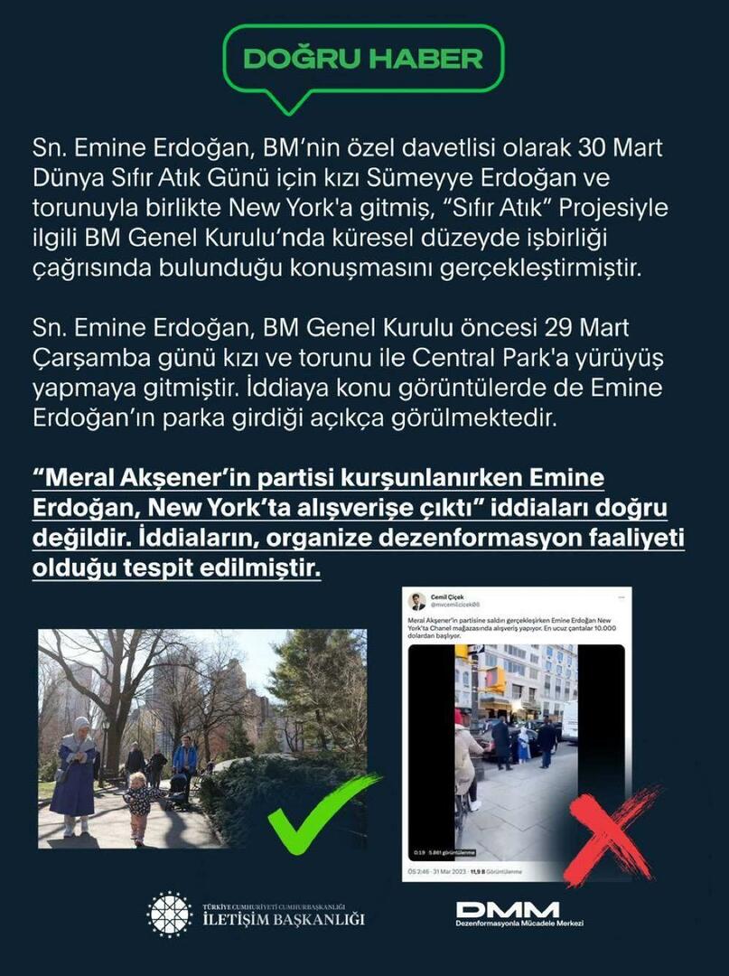 Nešvaraus suvokimo operacija per Emine Erdogan 