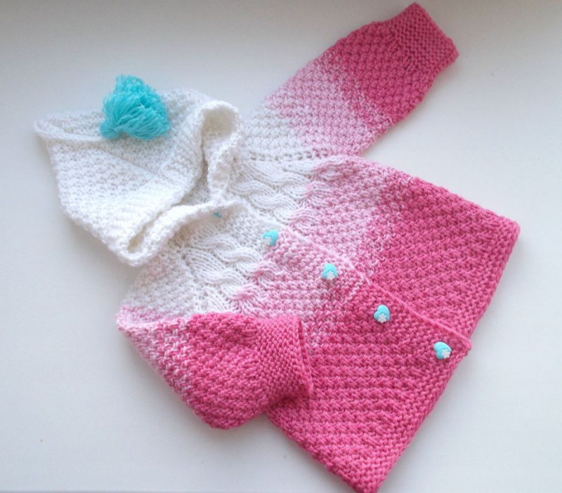 Kaip pasigaminti lengviausią megztinį kūdikiui