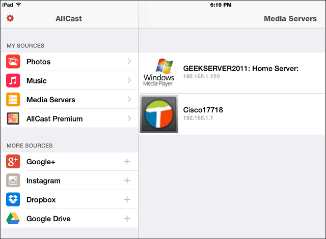 „AllCast“, skirta „iOS“, perduoda žiniasklaidą į „Xbox“, „Roku“, „Chromecast“ ir dar daugiau
