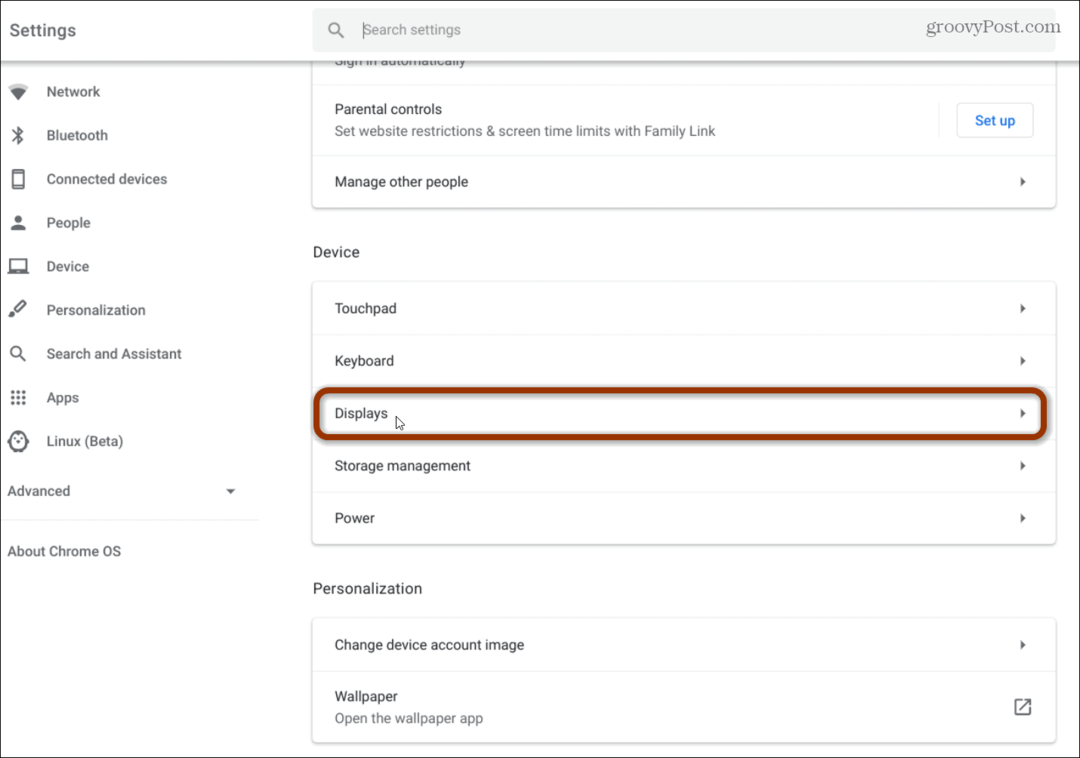 Kaip prijungti „Chromebook“ prie išorinio monitoriaus