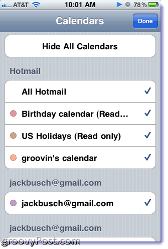 „Hotmail“ kalendorius