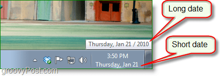„Windows 7“ ekrano kopija - ilgas pasimatymas vs. trumpas pasimatymas