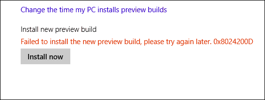 „Windows 10“ sąrankos klaidos pranešimas