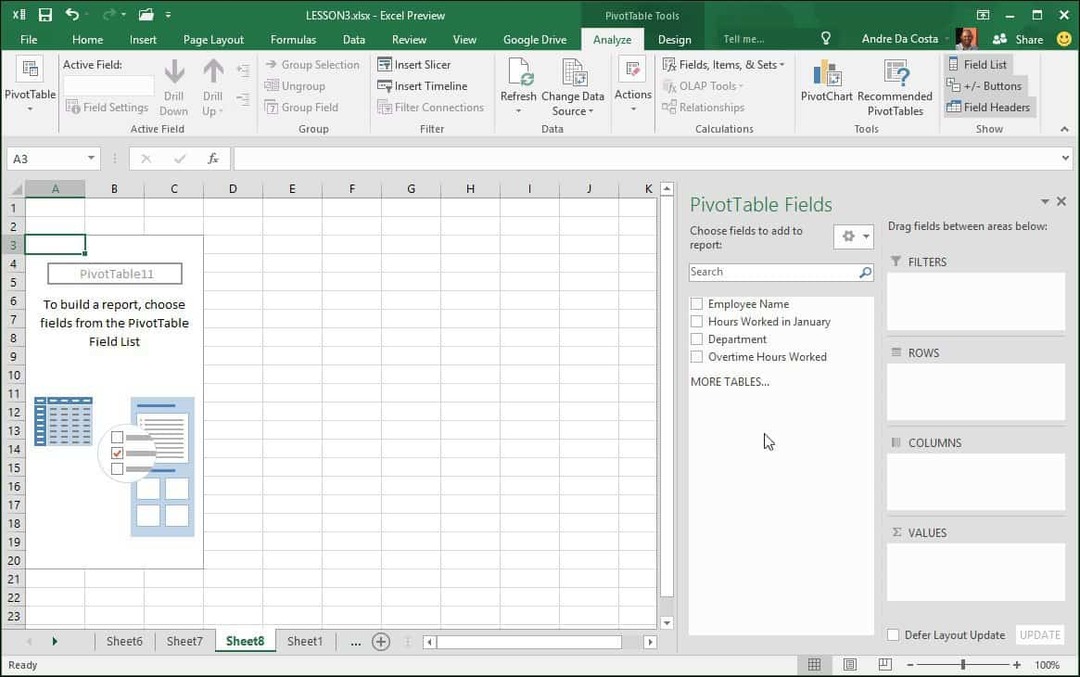 Kaip sukurti „Pivot“ lentelę „Microsoft“ programoje „Excel“