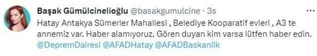 Başak Gümülcinelioğlu verkdamas vėl šaukėsi pagalbos!