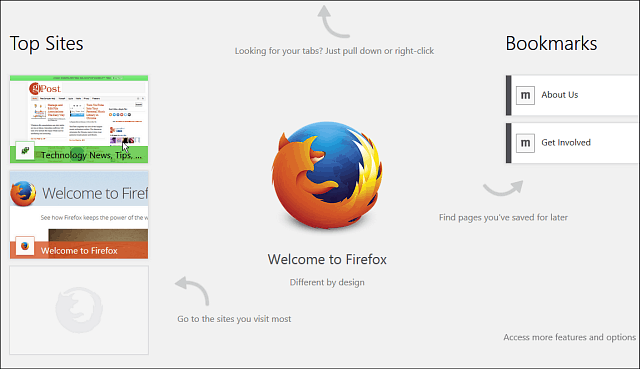„Firefox“, skirtą „Windows 8“, „Touch Beta“ galima viešai išbandyti