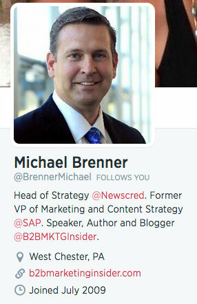 Michaelo Brennerio twitterio biografija