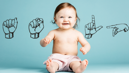 Ką reikėtų daryti kūdikiams, kurie nemoka kalbėti? Kokie yra kūdikių gestų kalbos pranašumai?