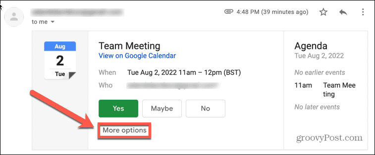 google kalendorius gmail daugiau parinkčių