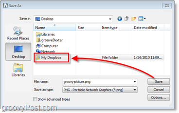 „Dropbox“ ekrano kopija - automatiškai išsaugokite failus į savo internetinę atsarginę kopiją
