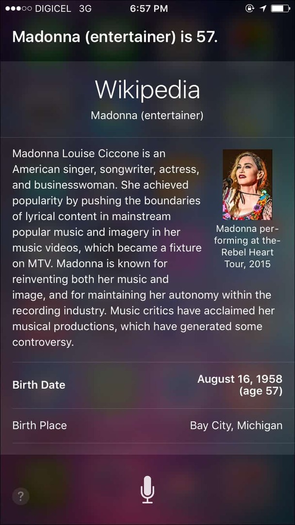 Madonna Siri