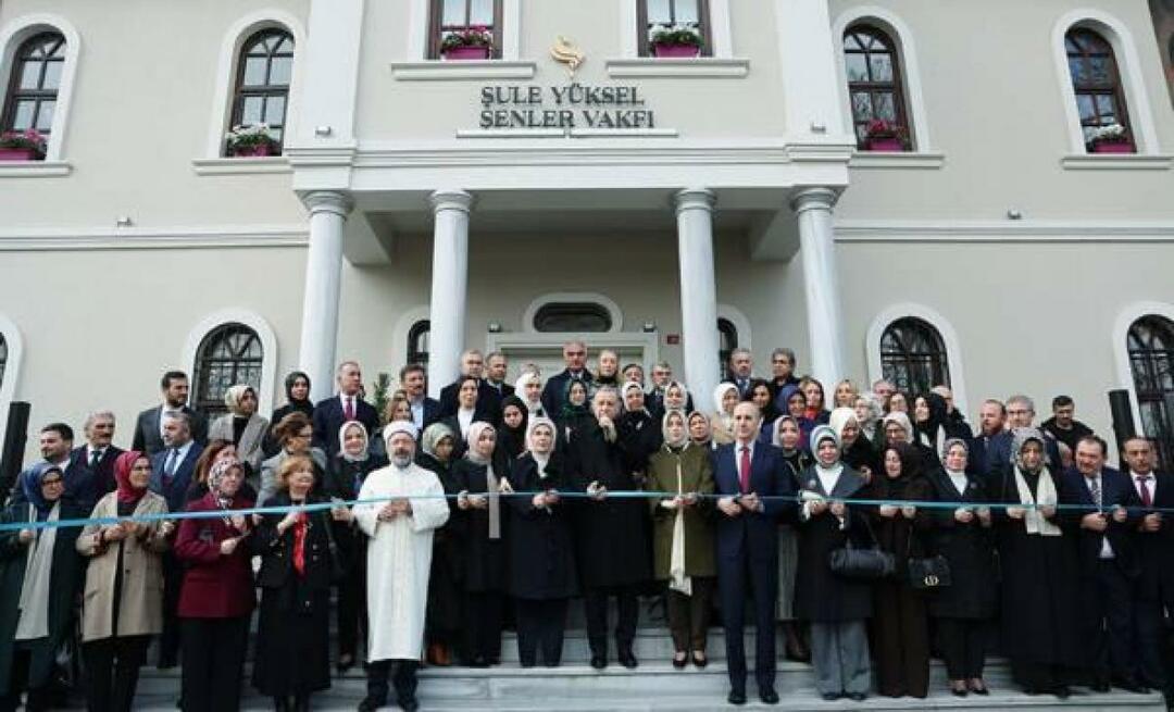 Şule Yüksel Şenler fondo paslaugų pastatas atidarytas vadovaujant prezidentui Erdoğanui