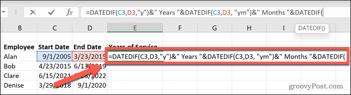 Excel datos metais ir mėnesiais