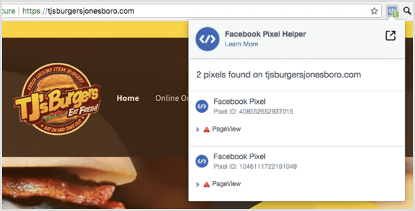 Norėdami sužinoti, ar jūsų pikselis veikia, naudokite „Facebook Pixel Helper“ plėtinį.