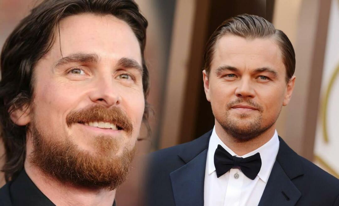 Nuostabus Leonardo DiCaprio prisipažinimas iš Christiano Bale'o! 