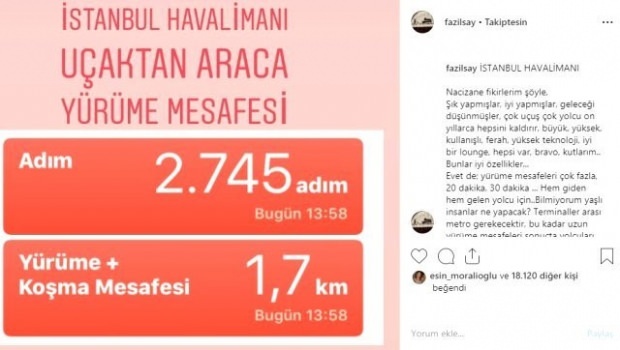 Pagirti žodžiai iš Fazıl Say į Stambulo oro uostą