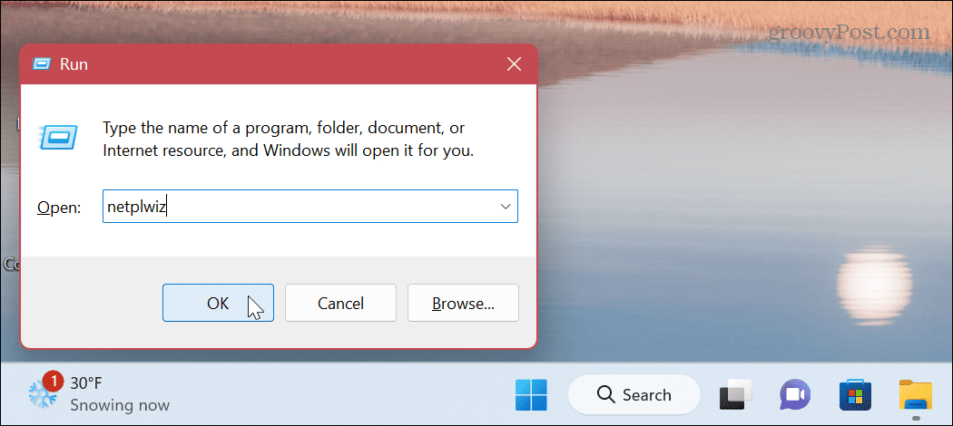 Ištrinkite vartotojo abonementą sistemoje „Windows 11“.