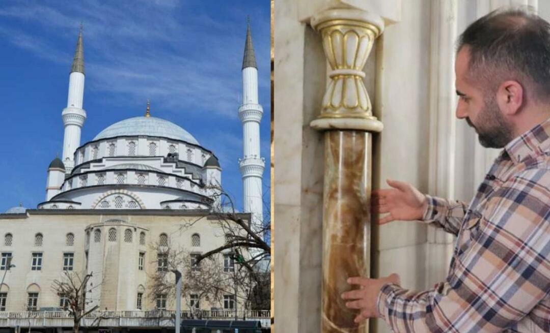 Izzet Pasha mečetė Elazige nebuvo paveikta 3 žemės drebėjimų dėl savo pusiausvyros kolonų!