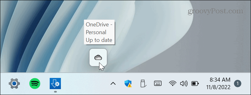 Išjunkite „OneDrive“ sistemoje „Windows 11“.