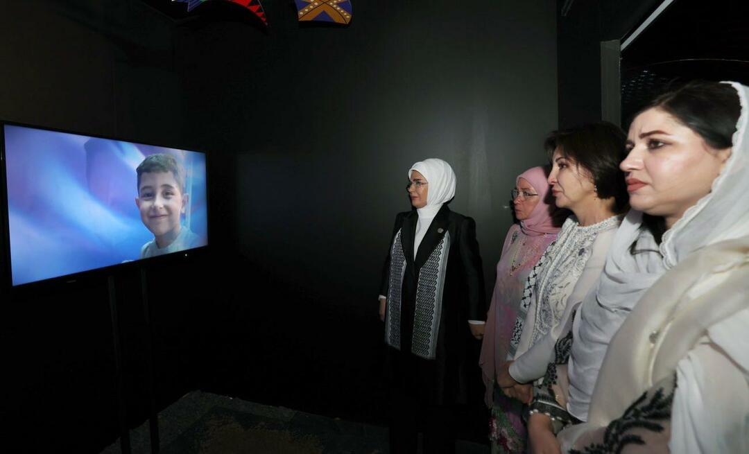 Pirmoji ponia Erdoğan pasidalijo paroda „Gazos ruožas: pasipriešinimas žmonijai“!