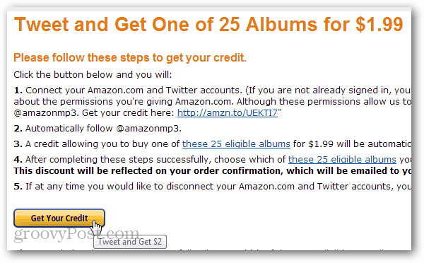 „Amazon“ siūlo 7 USD + nuolaidą 25 skirtingiems MP3 albumams, skirtiems Tweet