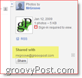 „Google Picasa“ kvietimo el. Paštas:: groovyPost.com