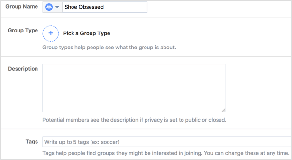 „Facebook“ grupės redagavimo nustatymai