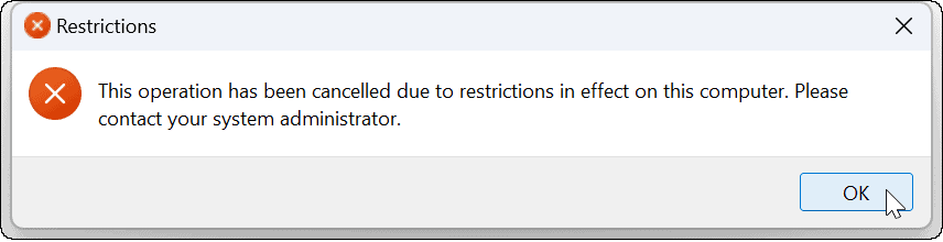 Blokuoti vartotojus iš „Windows 11“ nustatymų