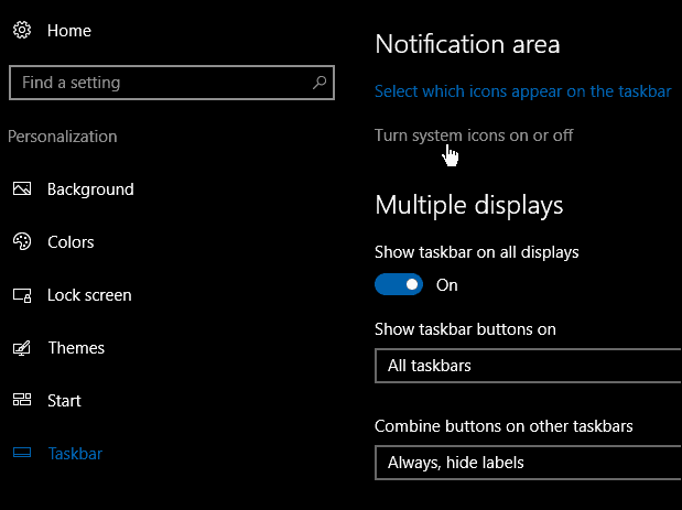 „Windows 10“ patarimas: Pasirinkite, kurios piktogramos pasirodys sistemos dėkle
