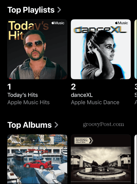 „Apple“ muzikos topų populiariausi grojaraščiai