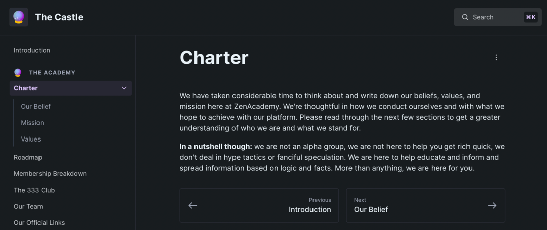 zen-akademijos chartija