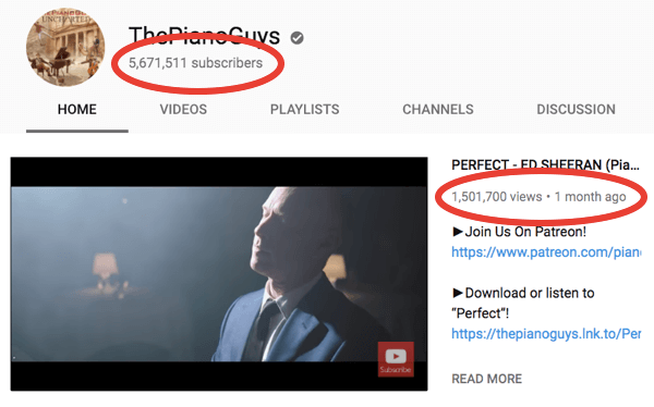 „Derral“ padėjo „The Piano Guys“ sulaukti daugiau nei 1 milijono „YouTube“ prenumeratorių.