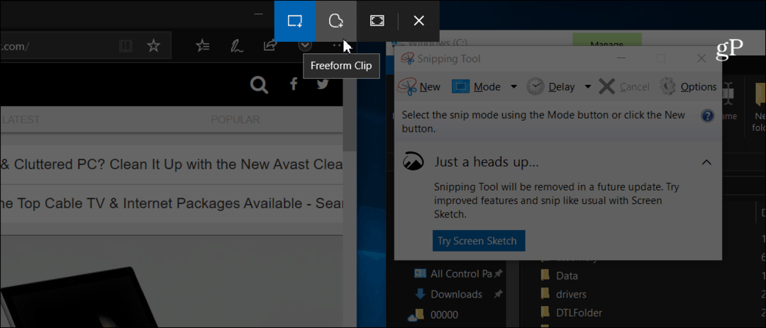 Paimkite ir komentuokite ekrano kopijas naudodami naują „Snip & Sketch“ įrankį „Windows 10“