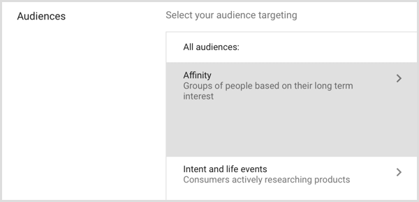 „Google Adwords“ sukuria pasirinktinę bendrų interesų auditoriją