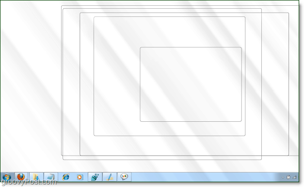 „Windows 7“ aviacinio žvilgsnio ekrano kopija