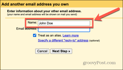 gmail slapyvardžio vardas