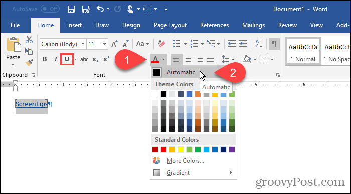 Pakeiskite „Word“ teksto formatavimą