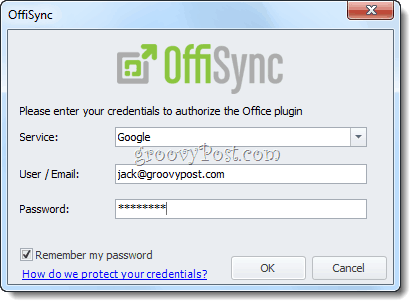„OffiSync“: sinchronizuokite „Google“ dokumentus su „Office 2010“