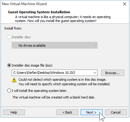 03 Diegimo programos failas „Windows 10 ISO“