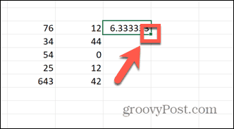 excel vilkimo rankena