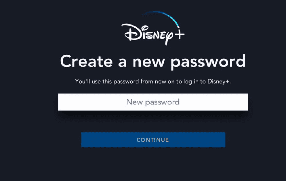 patvirtinkite Disney Plus slaptažodį