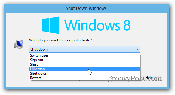 Išjungti „Windows 8“ darbalaukį