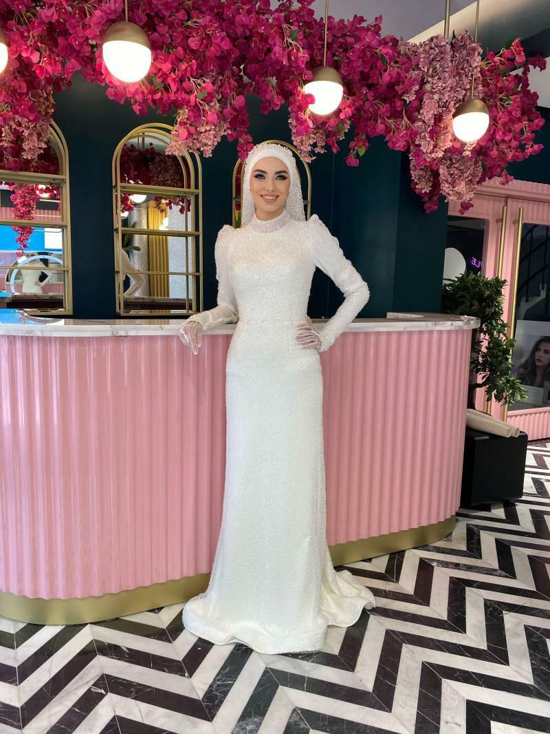 2021 m. „Hijab“ vestuvinių suknelių modeliai